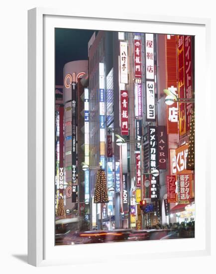 Shinjuku-Dori, Shinjuku, Tokyo, Honshu, Japan-null-Framed Premium Photographic Print