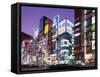 Shinjuku-Dori, Shinjuku, Tokyo, Honshu, Japan-null-Framed Stretched Canvas