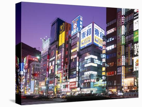 Shinjuku-Dori, Shinjuku, Tokyo, Honshu, Japan-null-Stretched Canvas