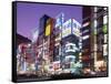 Shinjuku-Dori, Shinjuku, Tokyo, Honshu, Japan-null-Framed Stretched Canvas