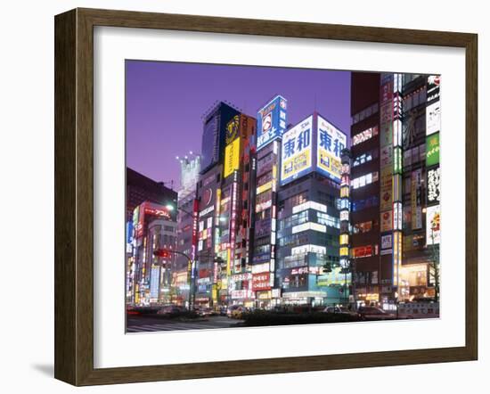 Shinjuku-Dori, Shinjuku, Tokyo, Honshu, Japan-null-Framed Premium Photographic Print