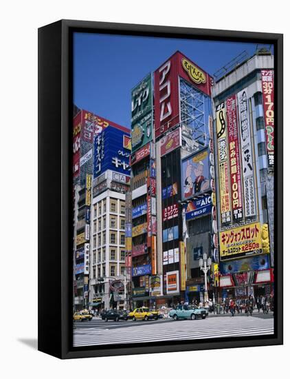 Shinjuku-Dori, Shinjuku, Tokyo, Honshu, Japan-null-Framed Stretched Canvas