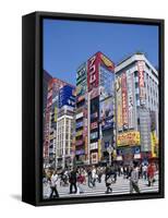 Shinjuku-Dori, Shinjuku, Tokyo, Honshu, Japan-null-Framed Stretched Canvas