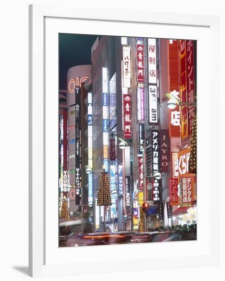 Shinjuku-Dori, Shinjuku, Tokyo, Honshu, Japan-null-Framed Photographic Print