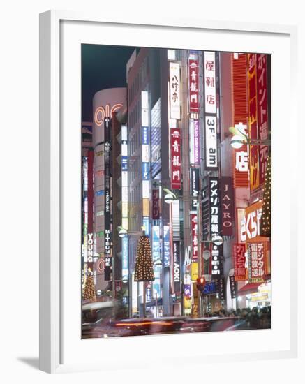 Shinjuku-Dori, Shinjuku, Tokyo, Honshu, Japan-null-Framed Photographic Print