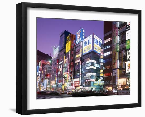 Shinjuku-Dori, Shinjuku, Tokyo, Honshu, Japan-null-Framed Photographic Print