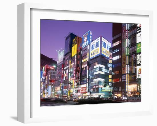 Shinjuku-Dori, Shinjuku, Tokyo, Honshu, Japan-null-Framed Photographic Print