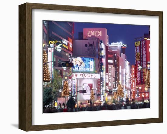 Shinjuku-Dori, Shinjuku, Tokyo, Honshu, Japan-null-Framed Photographic Print