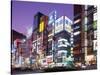 Shinjuku-Dori, Shinjuku, Tokyo, Honshu, Japan-null-Stretched Canvas