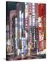 Shinjuku, Shinjuku-dori, Nightlights, Tokyo, Honshu, Japan-Steve Vidler-Stretched Canvas