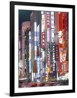 Shinjuku, Shinjuku-dori, Nightlights, Tokyo, Honshu, Japan-Steve Vidler-Framed Photographic Print