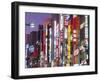 Shinjuku, Shinjuku-dori, Nightlights, Tokyo, Honshu, Japan-Steve Vidler-Framed Photographic Print