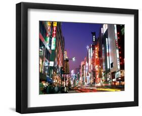 Shinjuku, Shinjuku-dori, Nightlights, Tokyo, Honshu, Japan-Steve Vidler-Framed Photographic Print