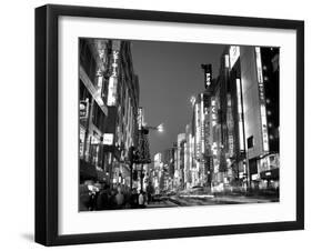 Shinjuku, Shinjuku-dori, Nightlights, Tokyo, Honshu, Japan-Steve Vidler-Framed Photographic Print