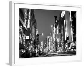 Shinjuku, Shinjuku-dori, Nightlights, Tokyo, Honshu, Japan-Steve Vidler-Framed Photographic Print