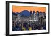 Shinjuku skyline with Mt. Fuji in the background, Tokyo, Japan-Jan Christopher Becke-Framed Photographic Print