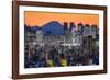 Shinjuku skyline with Mt. Fuji in the background, Tokyo, Japan-Jan Christopher Becke-Framed Photographic Print