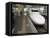 Shinkansen Bullet Train, Tokyo, Japan-Christian Kober-Framed Stretched Canvas