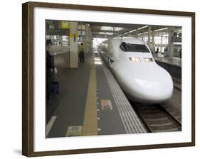 Shinkansen Bullet Train, Tokyo, Japan-Christian Kober-Framed Photographic Print