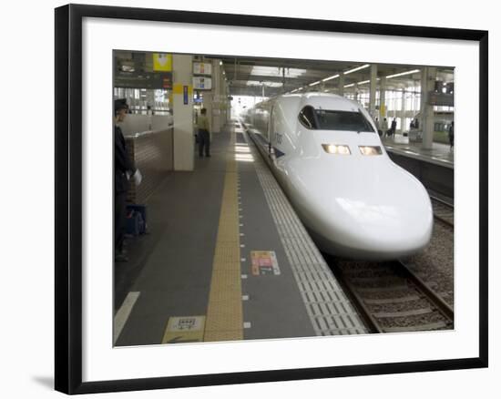 Shinkansen Bullet Train, Tokyo, Japan-Christian Kober-Framed Photographic Print