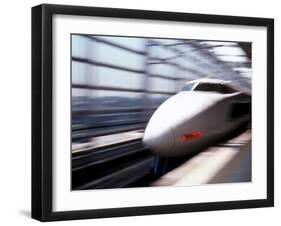 Shinkansen or Bullet Train, Osaka, Japan-Nancy & Steve Ross-Framed Photographic Print