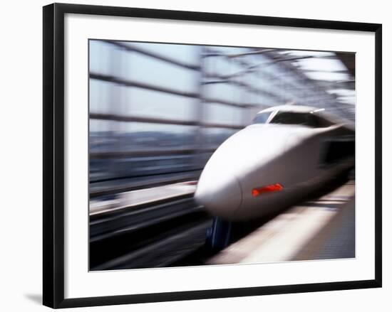 Shinkansen or Bullet Train, Osaka, Japan-Nancy & Steve Ross-Framed Photographic Print