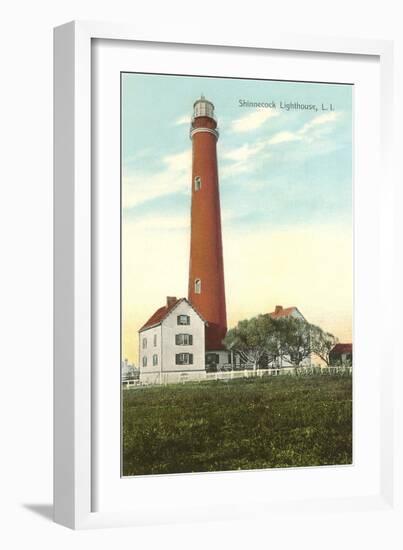 Shinnecock Lighthouse, Long Island, New York-null-Framed Art Print