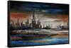 Shinning City-Sydney Edmunds-Framed Stretched Canvas