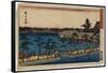 Shinobazu No Ike Benten No Hokora-Utagawa Hiroshige-Framed Stretched Canvas