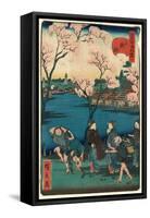 Shinobazu No Ike-Hirokage-Framed Stretched Canvas