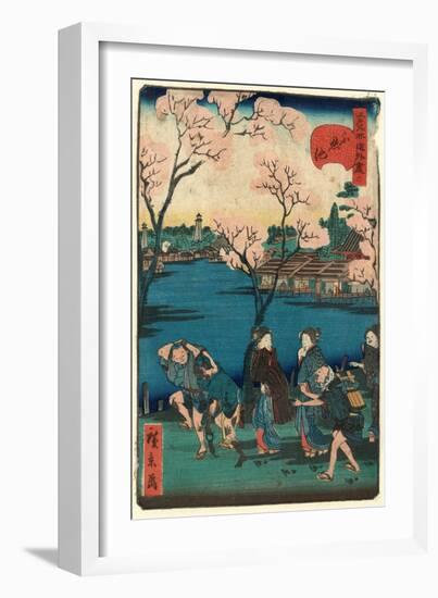 Shinobazu No Ike-Hirokage-Framed Giclee Print