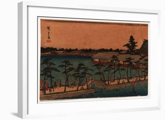 Shinobazu No Ike-Utagawa Hiroshige-Framed Giclee Print