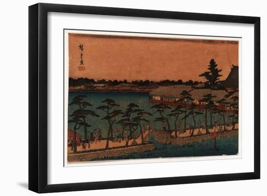 Shinobazu No Ike-Utagawa Hiroshige-Framed Giclee Print