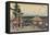 Shinobazu Pond Seen from Yushima Shrine-Utagawa Hiroshige-Framed Stretched Canvas