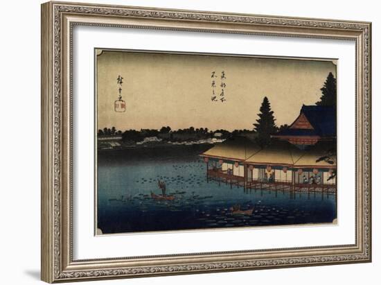 Shinobazu Pond-Utagawa Hiroshige-Framed Giclee Print