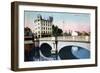 Shinsaibashi Bridge, Osaka, Japan, 20th Century-null-Framed Giclee Print