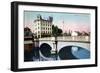 Shinsaibashi Bridge, Osaka, Japan, 20th Century-null-Framed Giclee Print