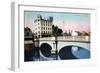 Shinsaibashi Bridge, Osaka, Japan, 20th Century-null-Framed Giclee Print