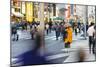 Shinto Monk in Traditional Dress Collecting Alms (Donations), Ginza, Tokyo, Honshu, Japan, Asia-Gavin Hellier-Mounted Photographic Print