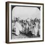 Shinto Priests in a Funeral Procession for 'Hitachi Maru' Victims, Tokyo, Japan, 1905-HC White-Framed Photographic Print