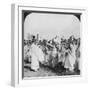 Shinto Priests in a Funeral Procession for 'Hitachi Maru' Victims, Tokyo, Japan, 1905-HC White-Framed Photographic Print