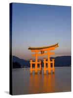 Shinto Shrine Illuminated at Dusk, Island of Honshu, Japan-Gavin Hellier-Stretched Canvas