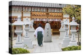 Shinto Shrine of Sumiyoshi Taisha, Osaka, Kansai, Japan-Ian Trower-Stretched Canvas