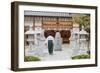 Shinto Shrine of Sumiyoshi Taisha, Osaka, Kansai, Japan-Ian Trower-Framed Photographic Print