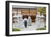 Shinto Shrine of Sumiyoshi Taisha, Osaka, Kansai, Japan-Ian Trower-Framed Photographic Print