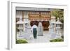 Shinto Shrine of Sumiyoshi Taisha, Osaka, Kansai, Japan-Ian Trower-Framed Photographic Print