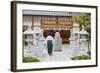 Shinto Shrine of Sumiyoshi Taisha, Osaka, Kansai, Japan-Ian Trower-Framed Photographic Print