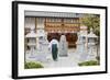 Shinto Shrine of Sumiyoshi Taisha, Osaka, Kansai, Japan-Ian Trower-Framed Photographic Print