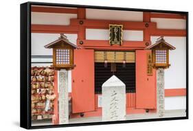 Shinto Shrine of Sumiyoshi Taisha, Osaka, Kansai, Japan-Ian Trower-Framed Stretched Canvas