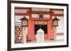 Shinto Shrine of Sumiyoshi Taisha, Osaka, Kansai, Japan-Ian Trower-Framed Photographic Print